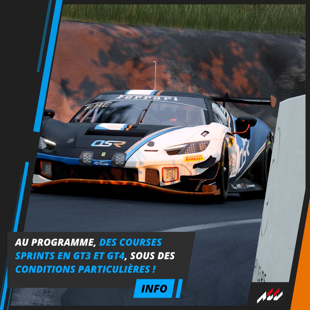 Ce mercredi, direction le circuit de Misano, sous des conditions météorologiques qui s'annoncent dantesque ! Nous leur souhaitons bon courage dans ce nouveau défi. 

Wednesday
70Min Race

🇫🇷 - BOISARD - 296 GT3 #711
🇫🇷 - FREEMAN - A110 GT4 #27

🎥 YouTube : @GLigue_