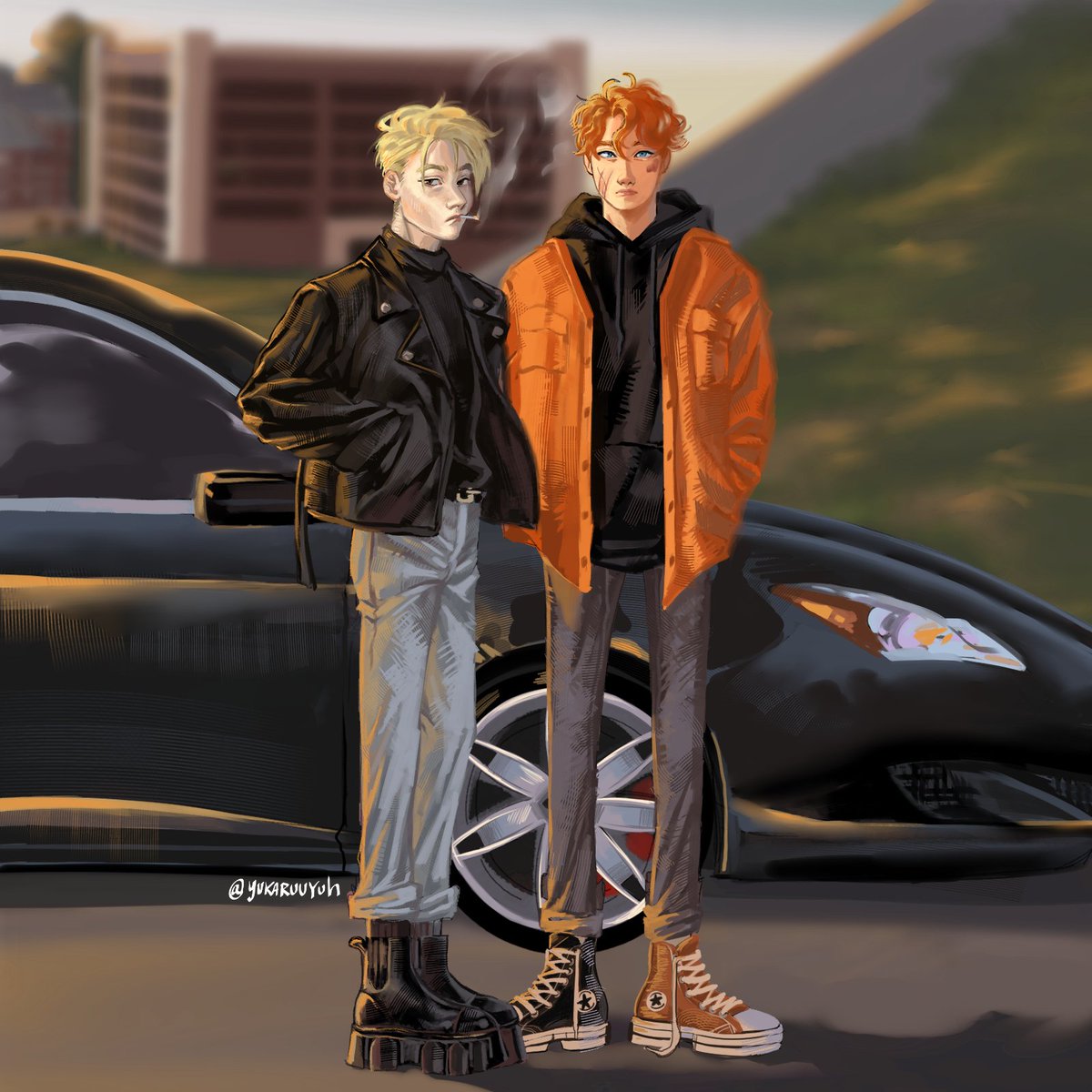 Yukaruu1's tweet photo. Andreil againnnnn~
(I really hated to draw this car lol)
#andreil #neiljosten #andrewminyard #aftg https://t.co/ok9N5mCmfg
