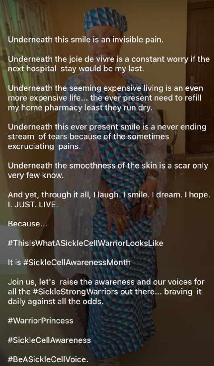 I am a warrior ❤️
#Sicklecellawarenessmonth.