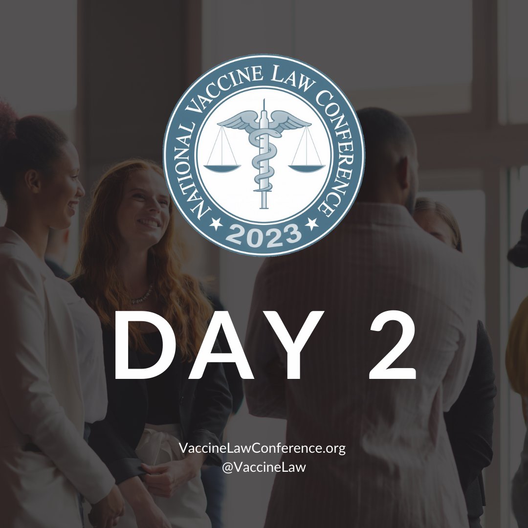 Day 2 of the #2023NVLC is starting now! Make sure to tag us in your tweets, posts, and comments <a href="/VaccineLaw/">National Vaccine Law Conference</a> !