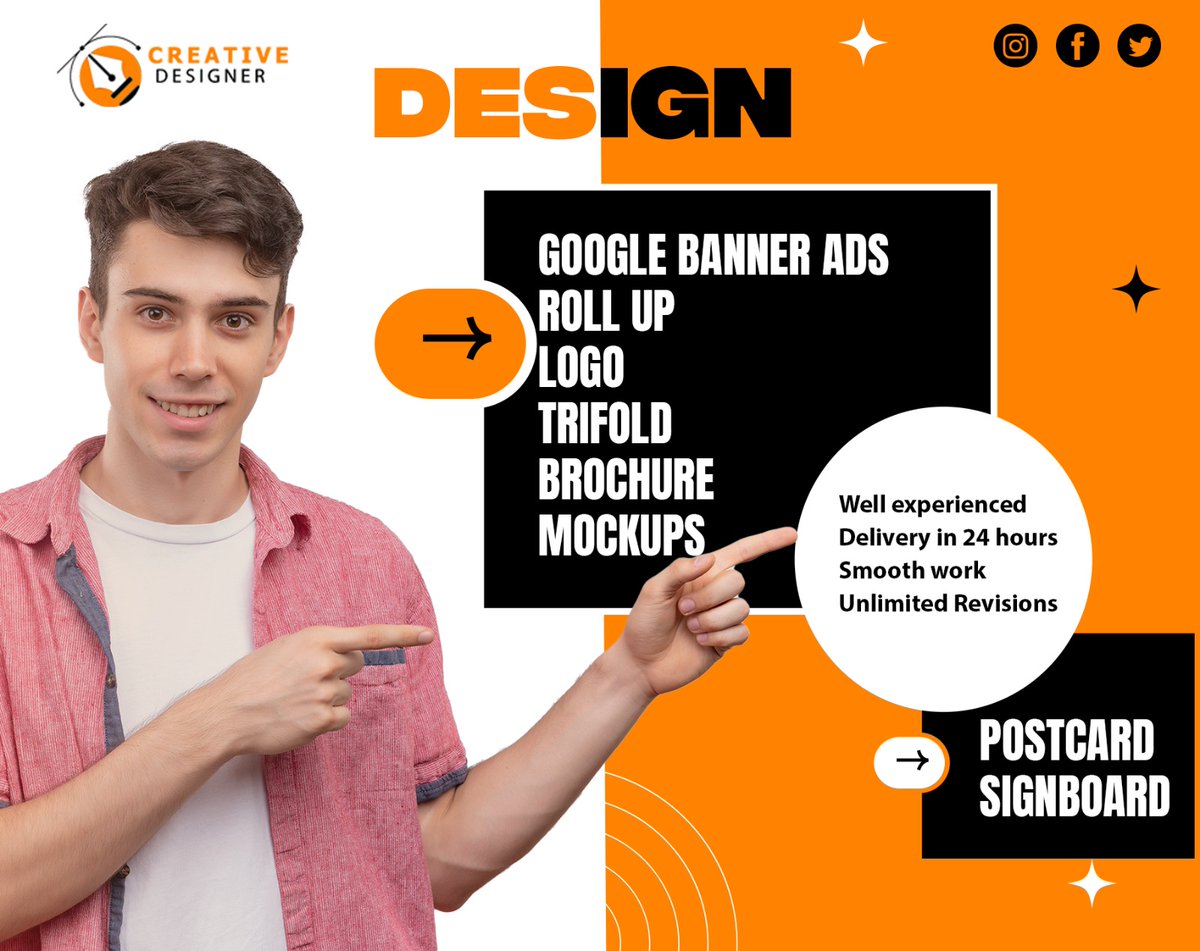 designer364's tweet image. ✨I will design trifold, brochure, postcard, signboard or banner ads✨

𝐌𝐲 𝐒𝐞𝐫𝐯𝐢𝐜𝐞 𝐟𝐨𝐫 𝐆𝐢𝐠:
#Brochureads, #webAds, #GoogleAds, #Rollup #Template And #PullupTemplate

#MeinOnARY #HareemShah #لعنتی_یہودی_عطاتارڑ #BackOurGirls Islamabad Rawalpindi #heatwave  Heya
