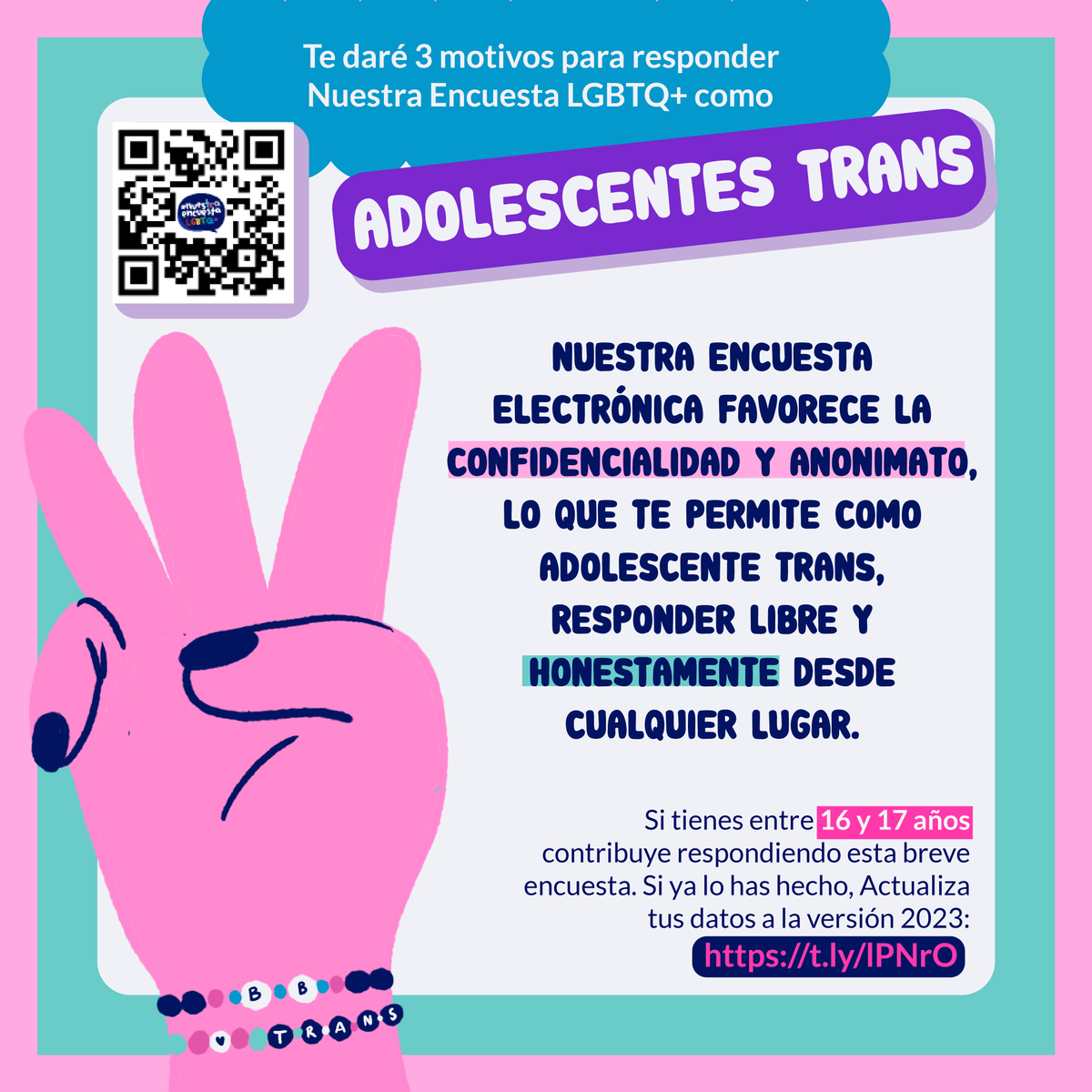 saludLGBTUNAM's tweet photo. En México las adolescencias trans son poco visibles en las investigaciones académicas, por lo que sus necesidades no son documentadas. Si eres un/a/e adolescente trans🏳️‍⚧️de México, te invitamos a responder!! Aquí el link 👉🏾 https://t.co/yBTorobiEg #nuestraencuestaLGBT https://t.co/CWG7HJwapi