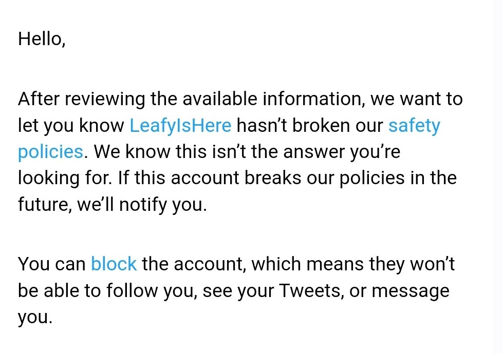 Twitter support says 'f** the jews' doesn't violate their policies, in case you were wondering.