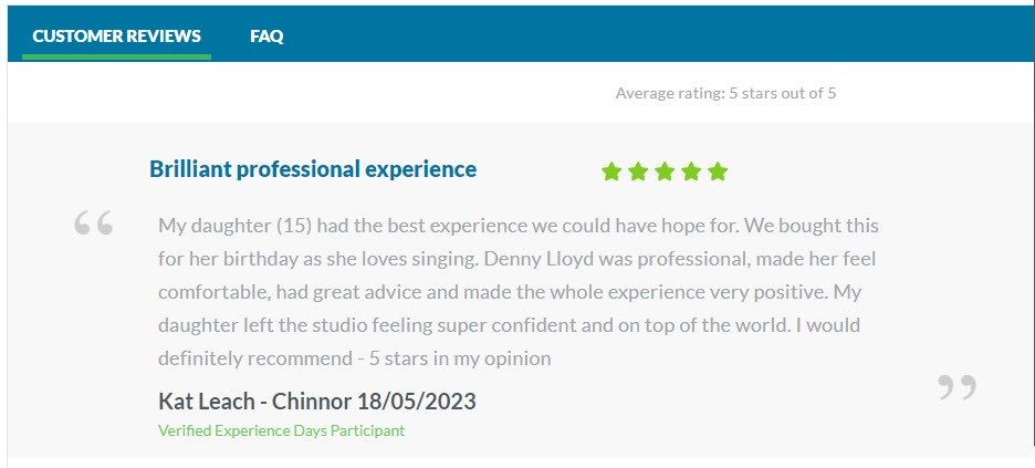 PutOutPro's tweet photo. Another lovely review from a customer who booked a Studio Experience for her daughter’s Birthday through ⁦@experiencedays⁩ https://t.co/dyOWPIRvaB