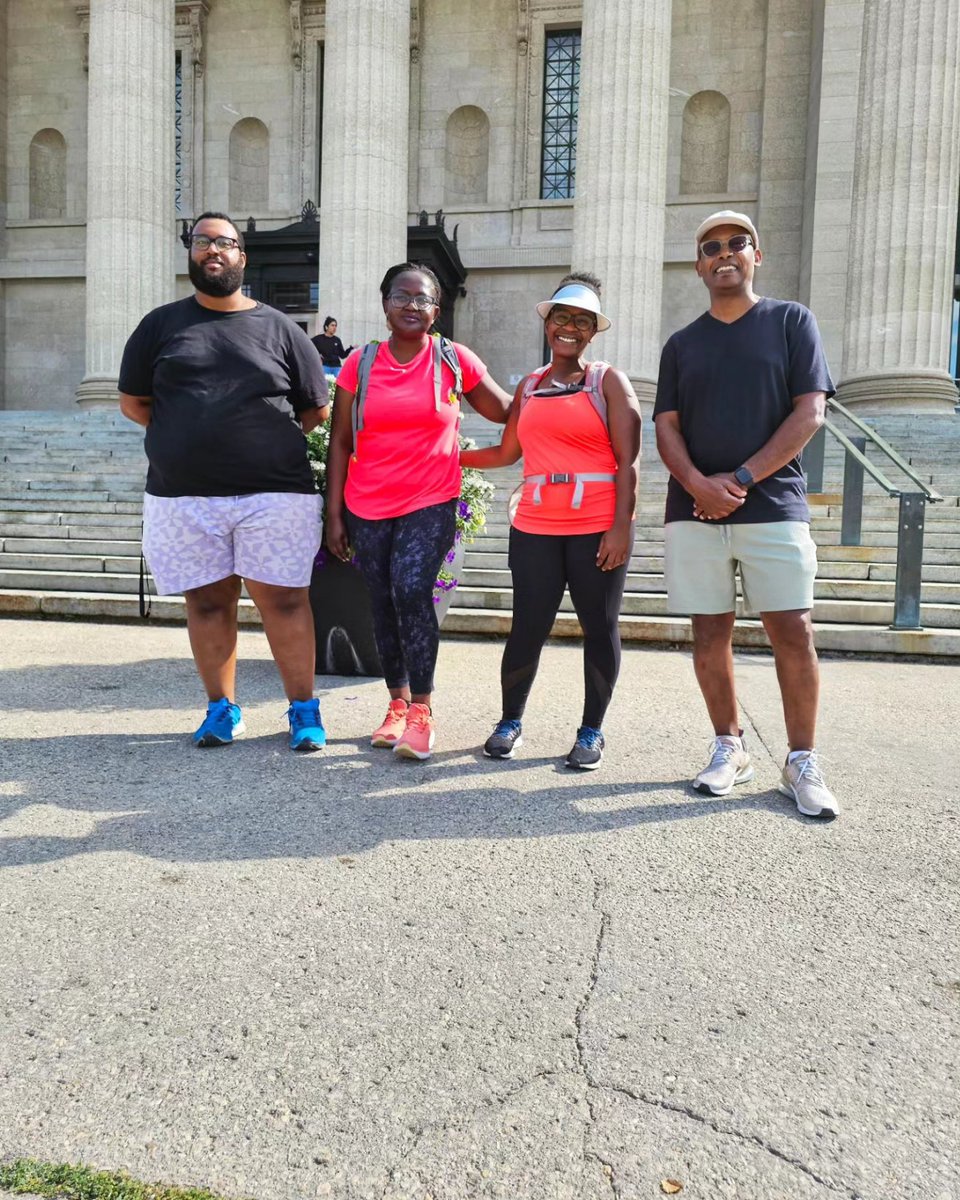 stories_migrant's tweet photo. The  #trek4thecause is done. 
Thanks to our (trekkers, drivers) &amp; @pilotflyingj - St. Agathe for the support and sponsorship.
You all made the Emerson to Winnipeg EPIC!! 

Thank you for joining and every step you took with us!!

#emersontowinnipeg 
#emersontowinnipeg2023 https://t.co/MyL690xY3A