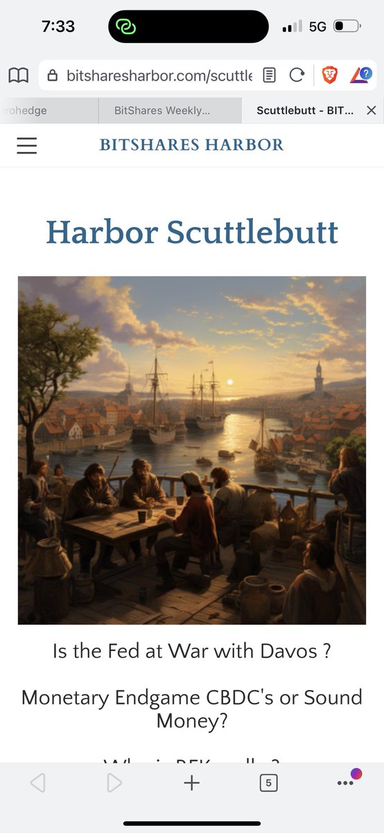 BtsWeeklyReport's tweet image. BitShare Harbor Scuttlebutt bitsharesharbor.com/scuttlebutt.ht…  section has based and curated content , also learn about a sound money financial system #BRICSSummit2023 #ronpaul #gold #bitshares #soundmoney