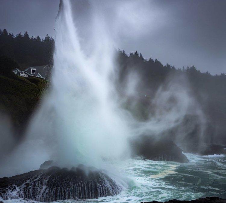 JourneyT0TheSon's tweet photo. Depoe Bay spouting horn soaking those who dare to get close as the tides wind and mist presented with the perfect elements to delight in the spray #DepoeBay #SpoutingHorn
#TidalDrama #CoastalDelights https://t.co/F0593aDWWO
