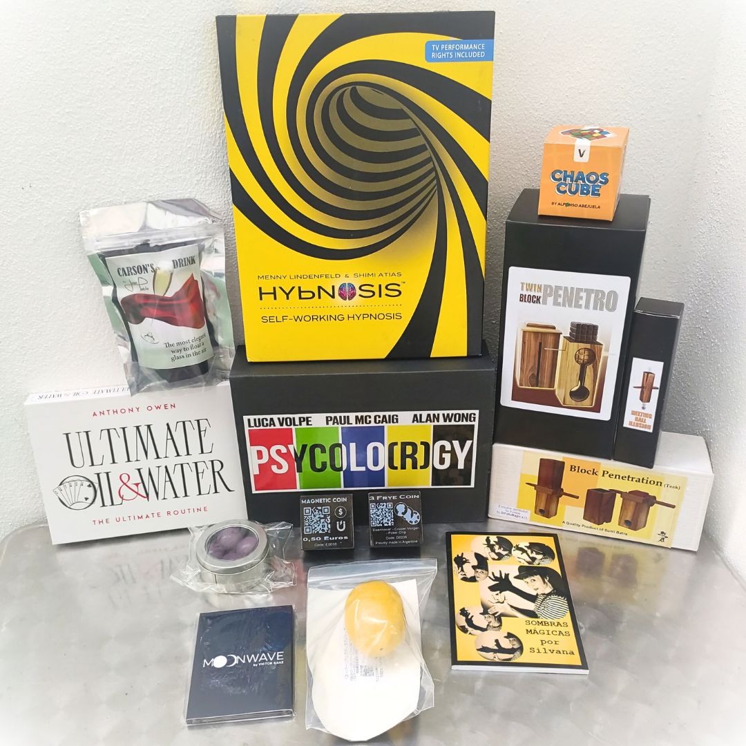 TiendaMagia's tweet photo. 🤩Hybnosis, Psycolorgy, Chaos Cube, Moon Wave, Carson's Drink, Agua y Aceite Definitivo, Bolas Make it Easy - John Anders, Limón de Látex, Sombras Mágicas, La ilusión de la bola y el tubo, Bloque a través del Tubo, Penetración de Dos Bloques! 👉 https://t.co/5dwYAAFLNW 👈 https://t.co/Ani2TQKawx