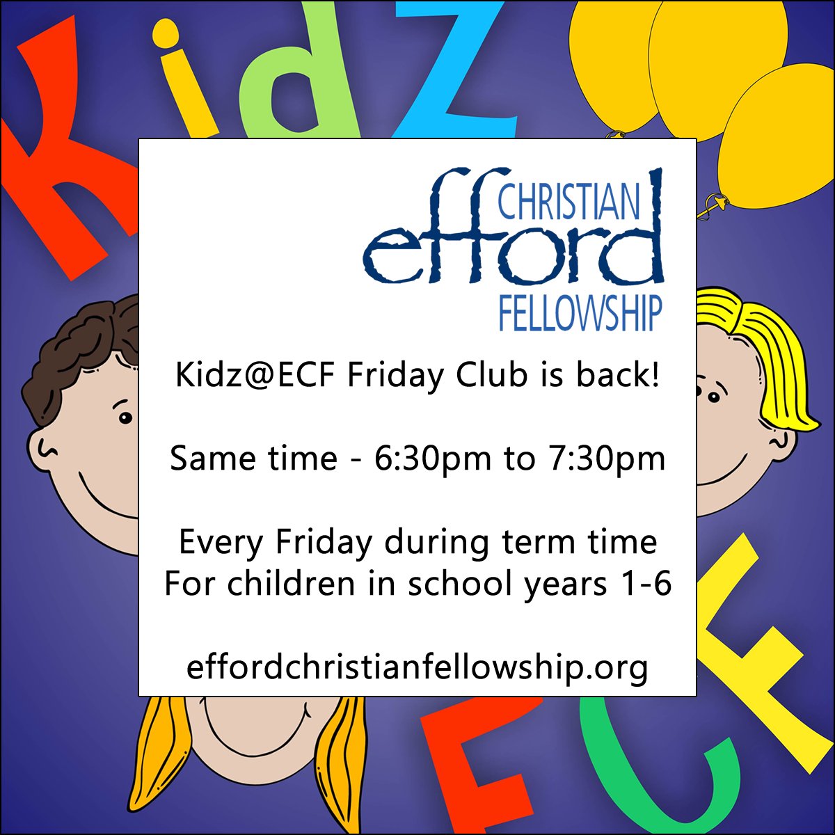 Effordcf's tweet photo. Friday club is back this week! More information on our website: https://t.co/Bmc0ynYtUP https://t.co/MsOvMTlSOz