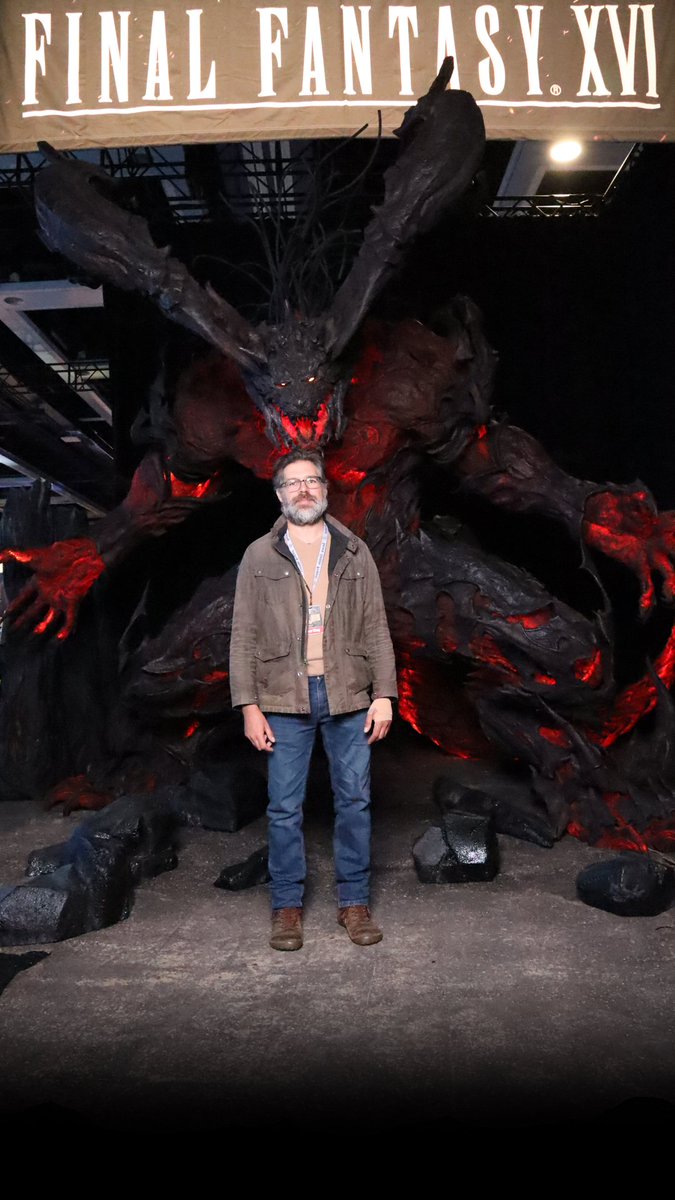 SQL_Viking's tweet image. A cool, enormous sculpture of #ifritontour by @FINALFANTASYXVI