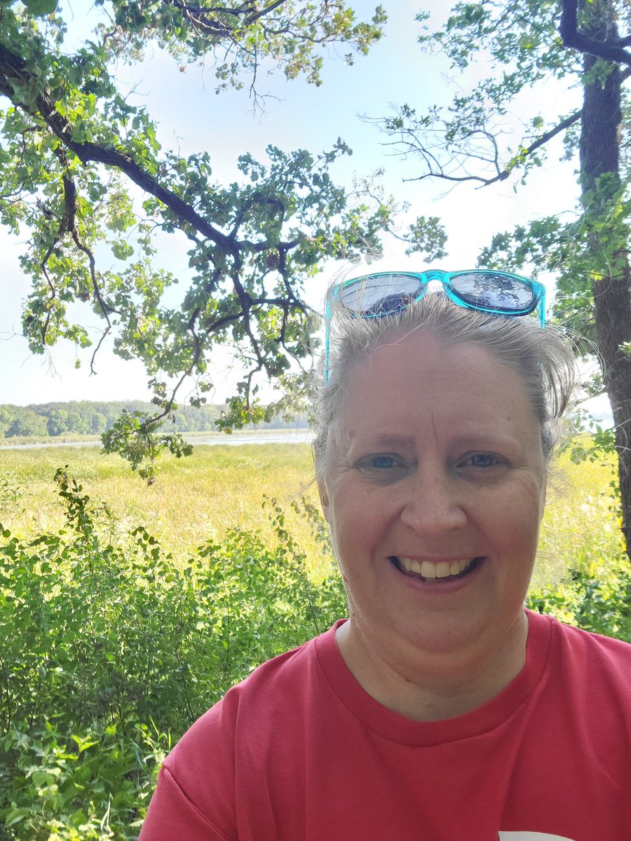 Anderson_KMES's tweet photo. The boys and I enjoyed a hike before the weather got too warm! Frankie enjoyed his first state park hike too! #takeitoutside #ricelakestatepark https://t.co/3TUsYLhrwS