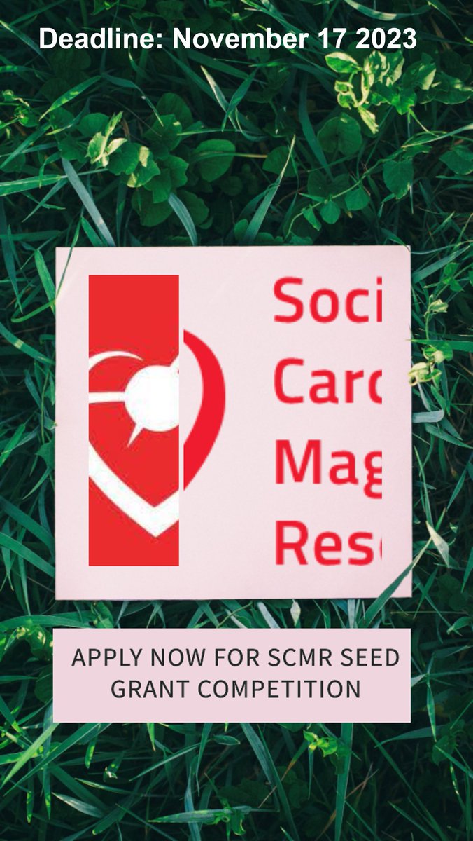 🧲 Up to $20,000💰awards for #WhyCMR research. Don’t miss application for @SCMRorg Seed Grant deadline - November 17, 2023. 👉🏼 scmr.org/page/SeedGrant