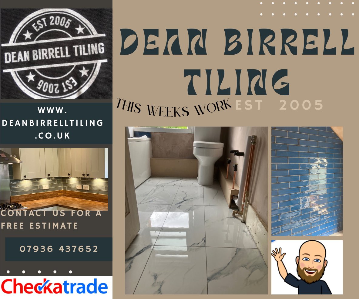D_BirrellTiling's tweet photo. Oxfordshire professional tiler 
                              https://t.co/Wd5bbBcamd
TEL: 07936437652             Checkatrade, Google ,  Facebook , Instagram https://t.co/g3pyet1ACz