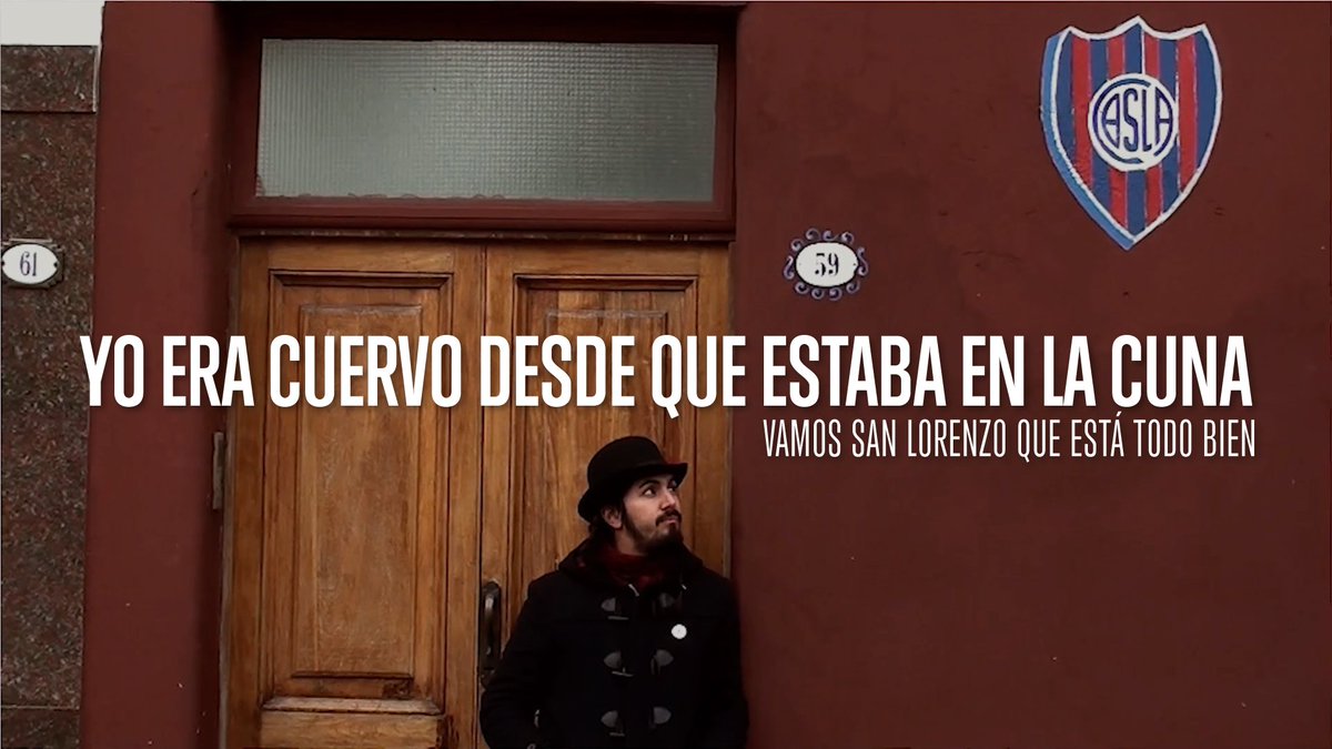 negrofalinari's tweet photo. "Yo era cuervo desde que estaba en la cuna" https://t.co/DAH6YspJGR a través de @YouTube https://t.co/2u5SWjyWQZ