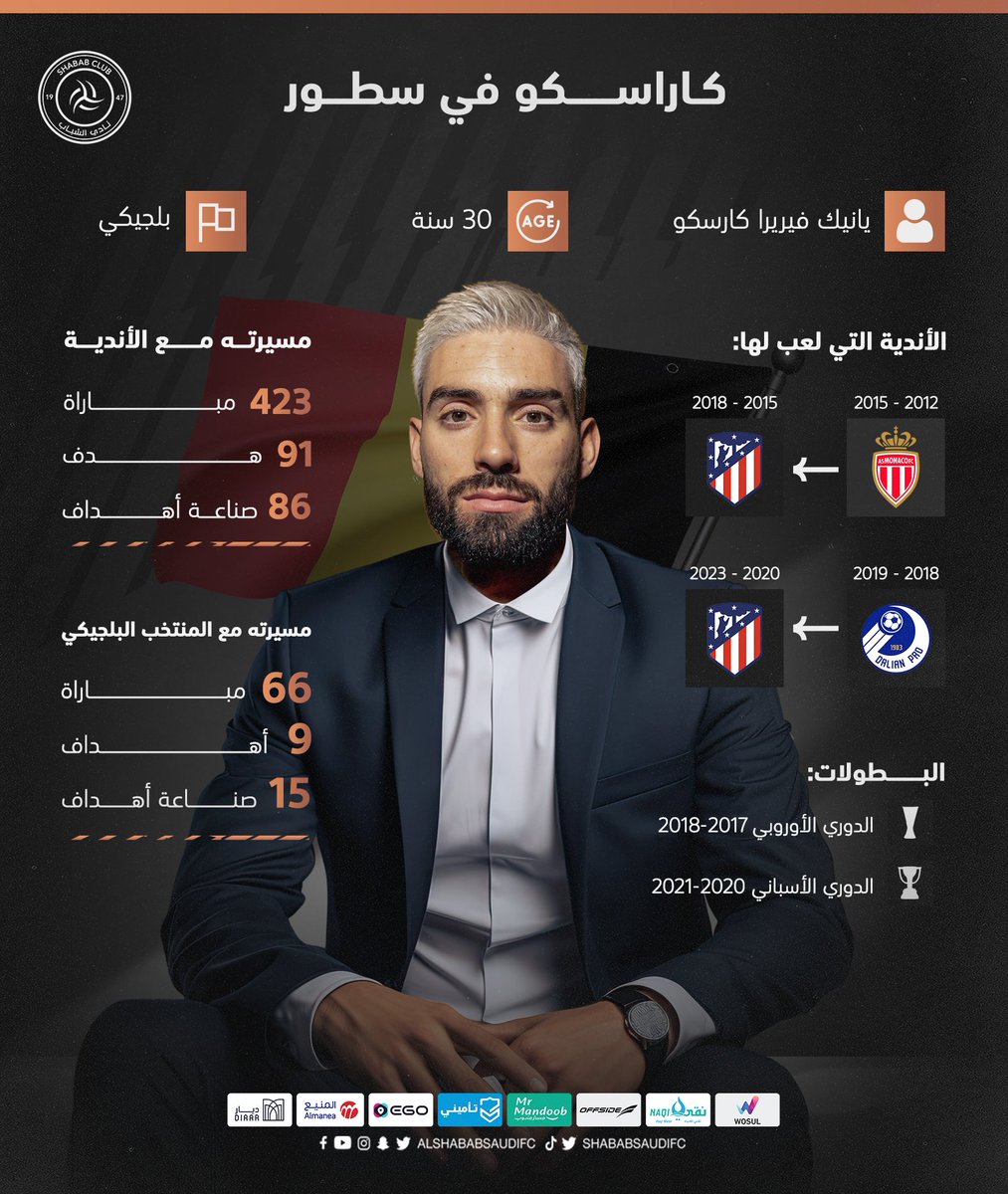 كـاراسـكـو فـي سـطـور 📄🇧🇪

#يلا_شباب
 #كاراسكو_شبابي