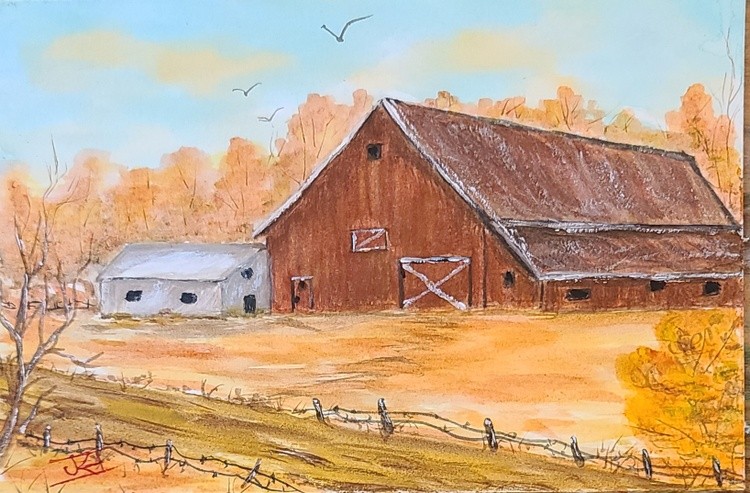 DOWN ON THE FARM by Joanie Holliday
#joanieholliday #landscape #farm #outdoor #watercolor #art #artwork #fineart #fineartwork #artwanted
View Image: ArtWanted.com/imageview.cfm?…