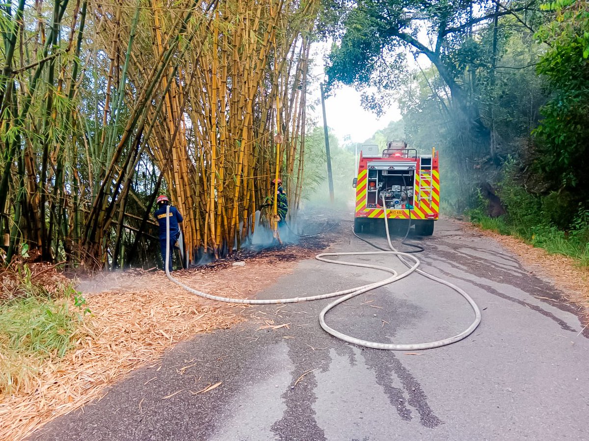 floridabomberos's tweet image. Este #lunes, #unidadesbomberiles lograron #controlar un #incendio de #coberturavegetal en la #vía del #antiguo #Clubtiro, sobre la #autopista #Floridablanca - #Piedecuesta. 

Ante la rápida atención del #CBVF, las #llamas solo #consumieron aproximadamente 40 mts.² de #vegetación.