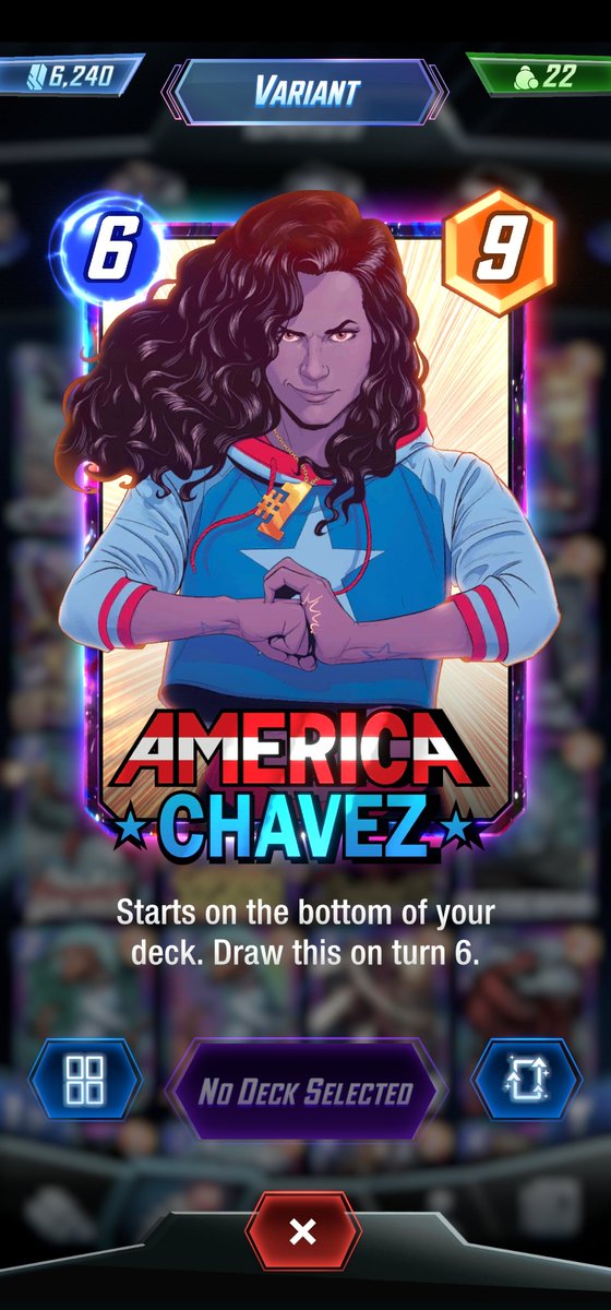 Nedyahwerd's tweet photo. @Combatsnap @MARVELSNAP I haven't split many. But America is probably my top played. https://t.co/xtuaaX7dHU