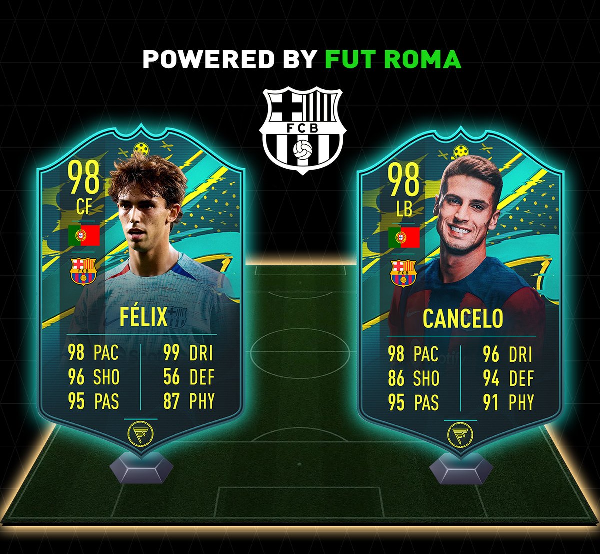 BARCELONA Y SUS JOAO'S EXTRAORDINARIOS. 

🇵🇹 JOAO CANCELO Y JOAO FÉLIX 🇵🇹

SE AGRADECE SU ❤️ Y 🔁 PARA MAS CONTENIDO. 

#FIFA23 #FUT23 #FUTTIES #Barcelona