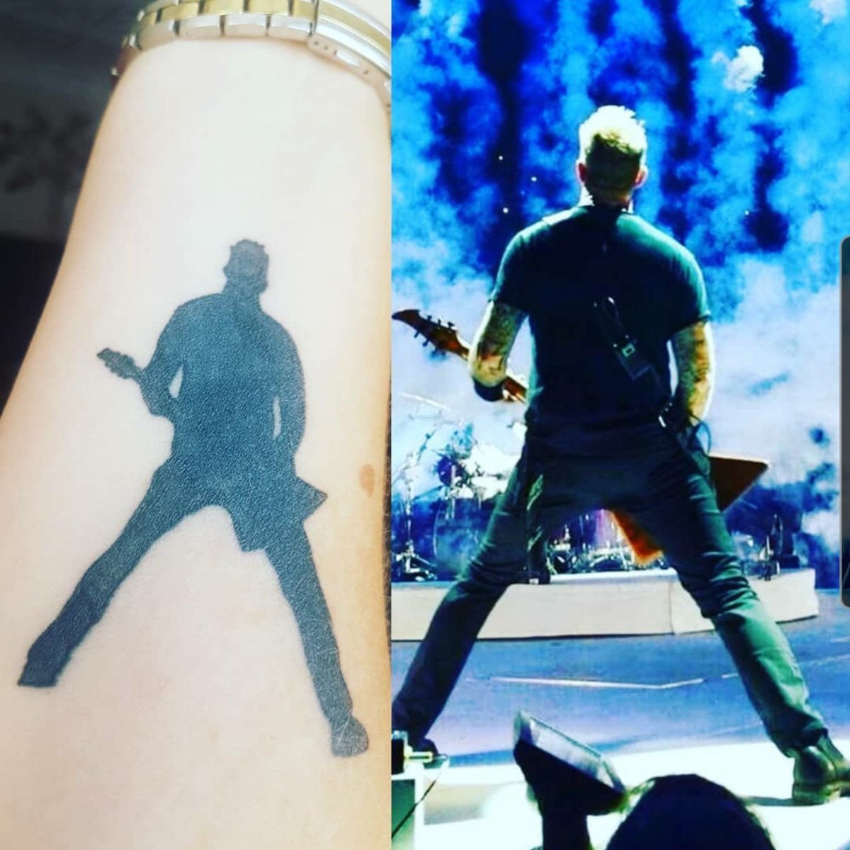 wildtrak's tweet photo. @Lee_Jeffries @Metallica such a great photo in his identifiable stance #mytattoo https://t.co/HP6pSPTiE1