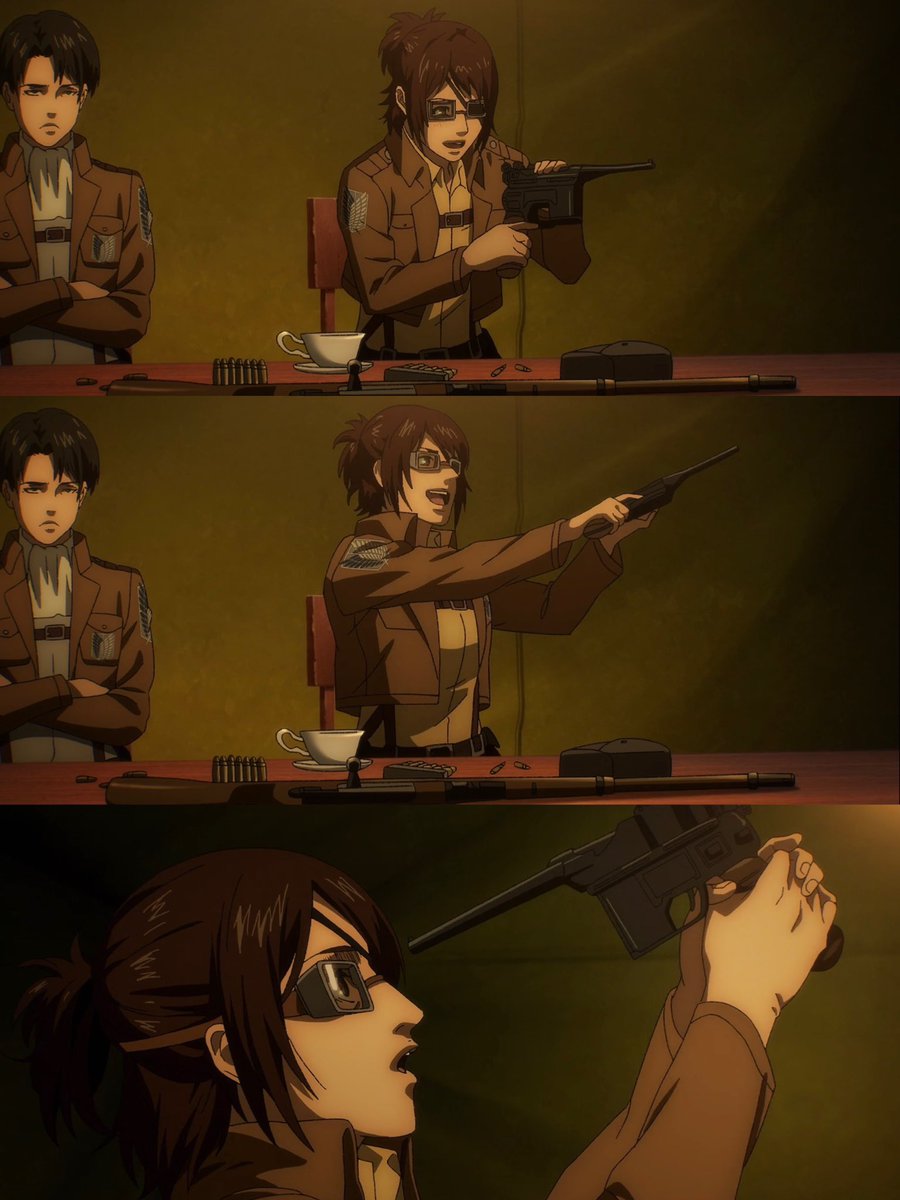 animeupdates's tweet image. Hange 😭