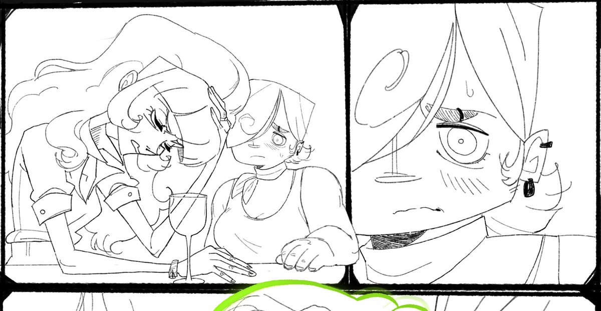 wip of a big sad comic because i love these fankes 