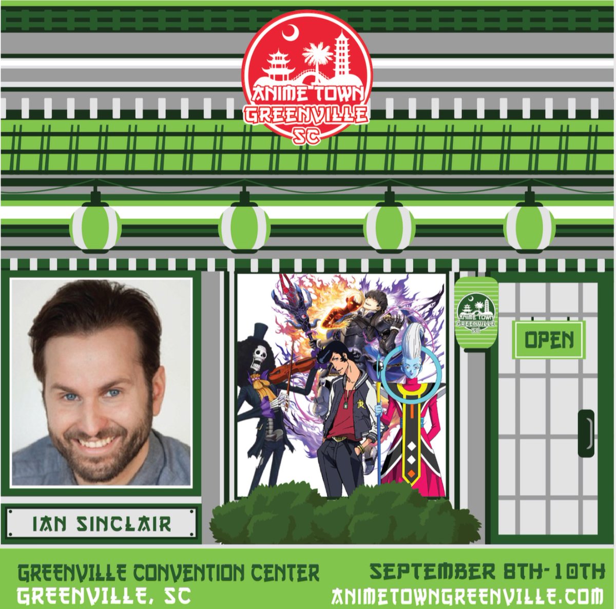 The final stop on my 2023 summer tour is Anime Town Greenville, Sept 8-10! This one’s going to be a party. animetowngreenville.com