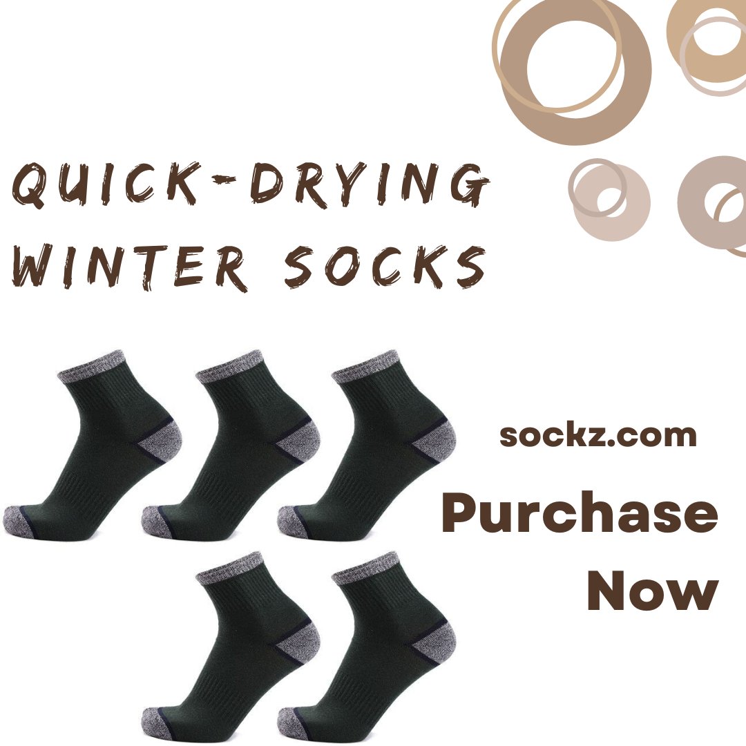 ShopSockz's tweet image. Stay warm and cozy this winter with our 5 Pairs of Quick-Drying Winter Socks! ❄️🧦 These socks are designed to keep your feet toasty while wicking away moisture, ensuring comfort all day long. 
Shop Now: sockz.com/collections/ba…
#WinterWarmth #CozySocks #QuickDrying