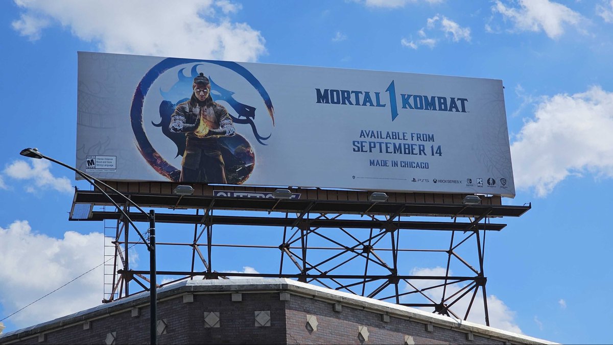 Billboard displayed in Chicago
Mortal Kombat made in Chicago