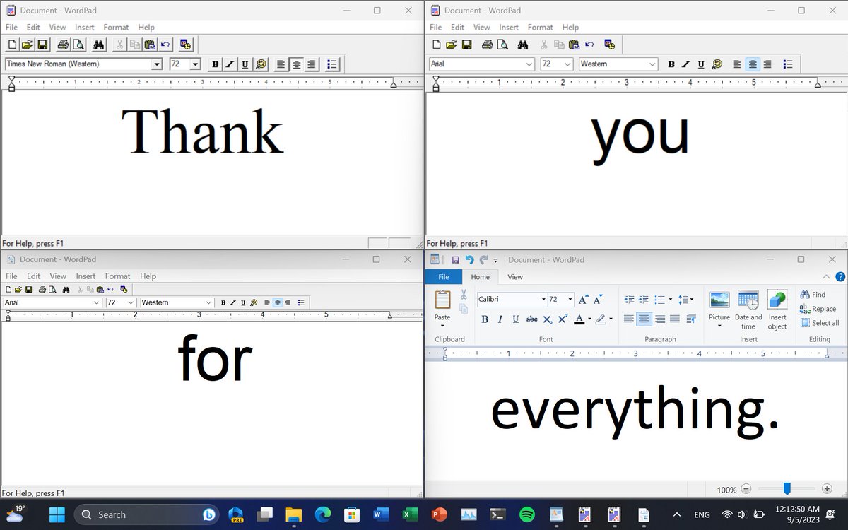 NTDEV_'s tweet photo. Farewell WordPad. https://t.co/phOltV8yBH