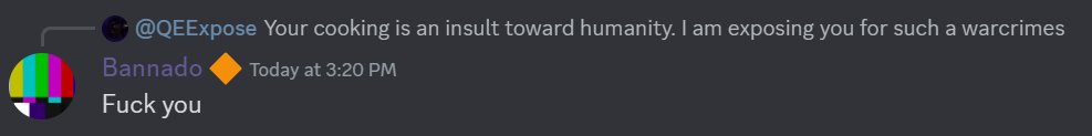 QEexpose's tweet photo. Someone is impersonating me in the Quaternion Entertainment discord server. Image submitted via PMs. https://t.co/sNLY2A1cd1