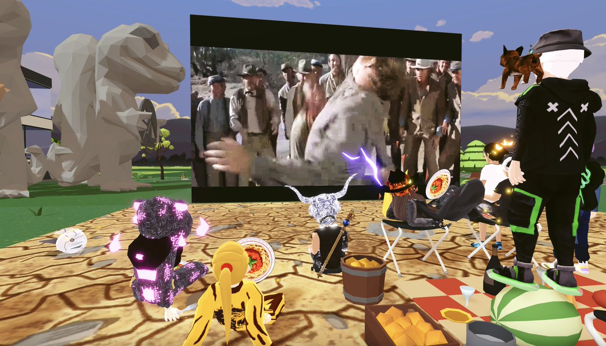 sherrybeary111's tweet photo. π Spaghetti Western Night at #BufaloRanch #BufaloSaloon in @decentraland #decentraland #metaverse -98,-94 #Undefeated #JohnWayne #MovieNight #VirtualMovieNight https://t.co/RX79Mc0e1r