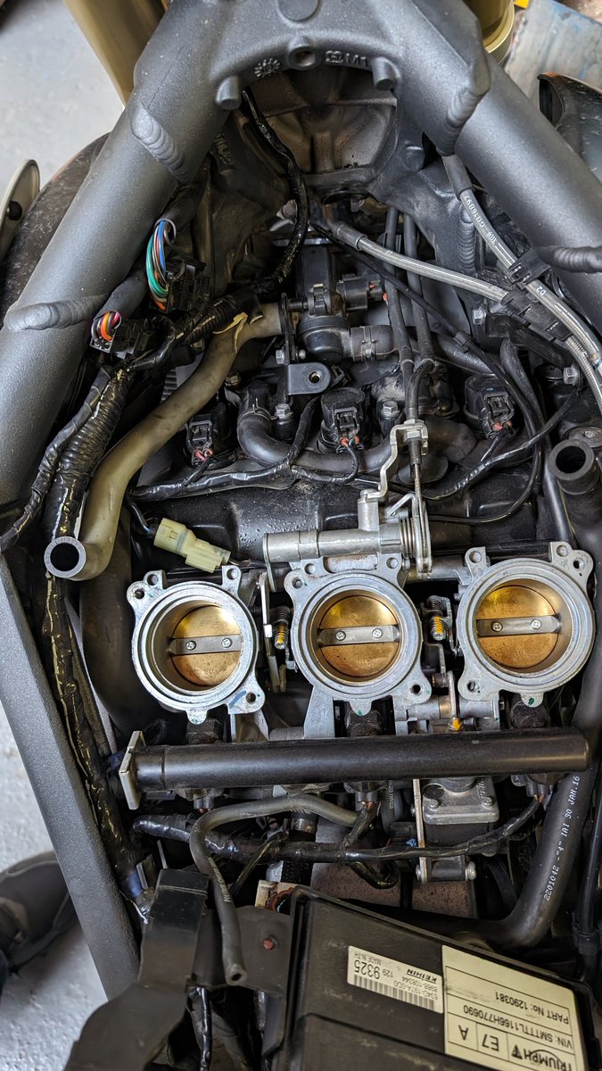 Project #7 2023: #motorcycle maintenance course at public workspace. Super educational, scary and fun. Tore apart my motorcycle with the guardrails of a good coach/teacher. 

Had always been scared to remove fuel tank, turned out to be easy! Day 1: air filter, spark plugs, more