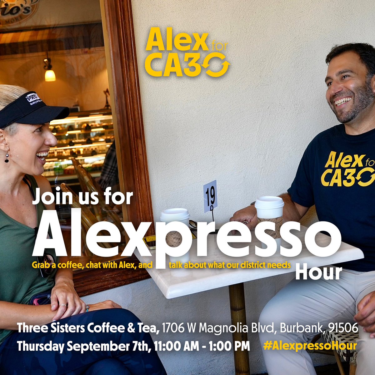AlexBalekian's tweet photo. You know you’re on the right path when the woke mob label you as a bigot and transphobe, and pressure a small local business to cancel your coffee hour. Come meet us for the second #AlexpressoHour, I welcome any and all who are open to reasonable and civil discussion. https://t.co/IAGoVWaTxQ