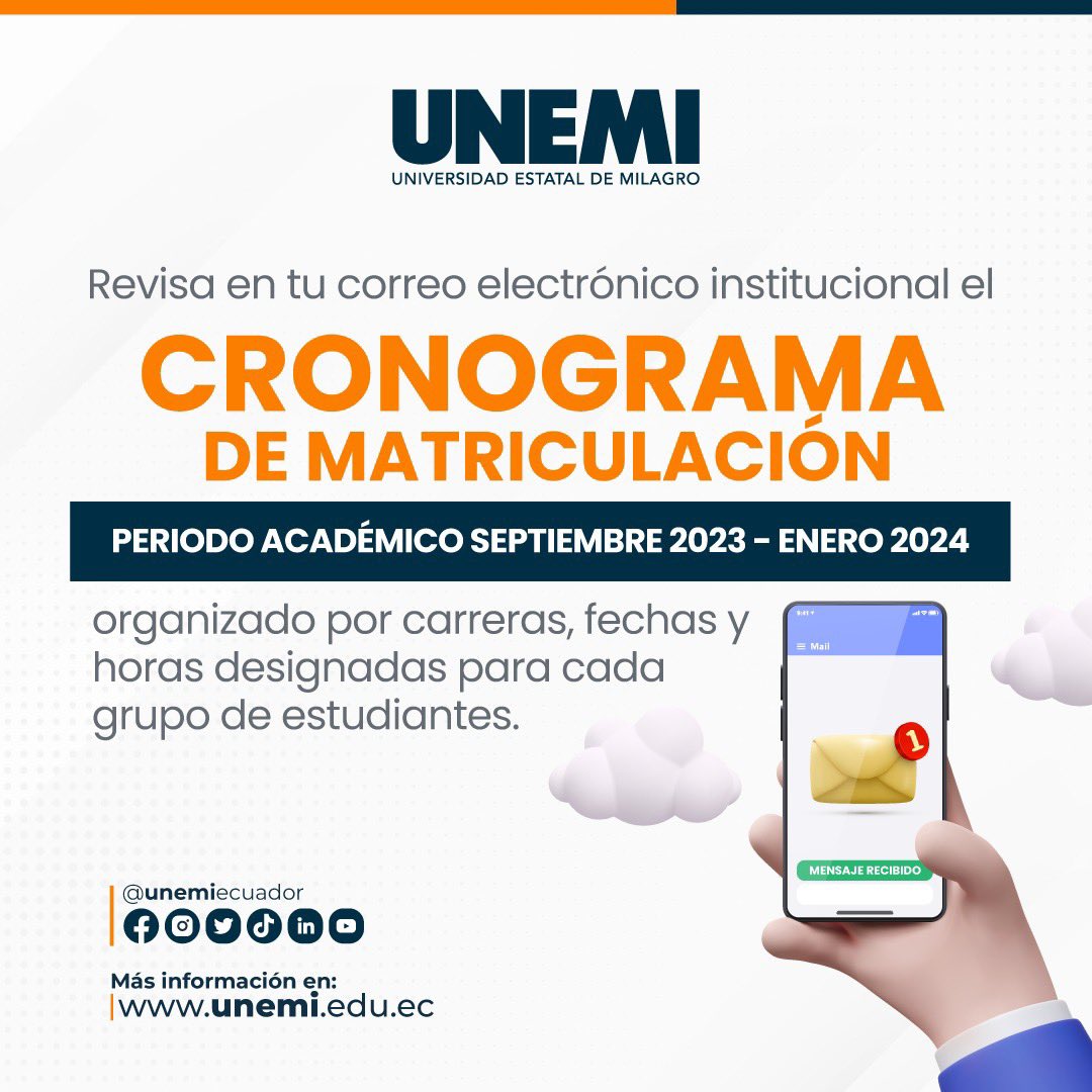 UNEMI ⎪ Universidad Estatal de Milagro tweet media