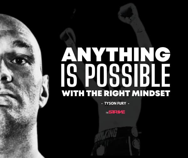 #Quote of the Day: “Anything is possible with the right mindset” - <a href="/Tyson_Fury/">TYSON FURY</a> 👑