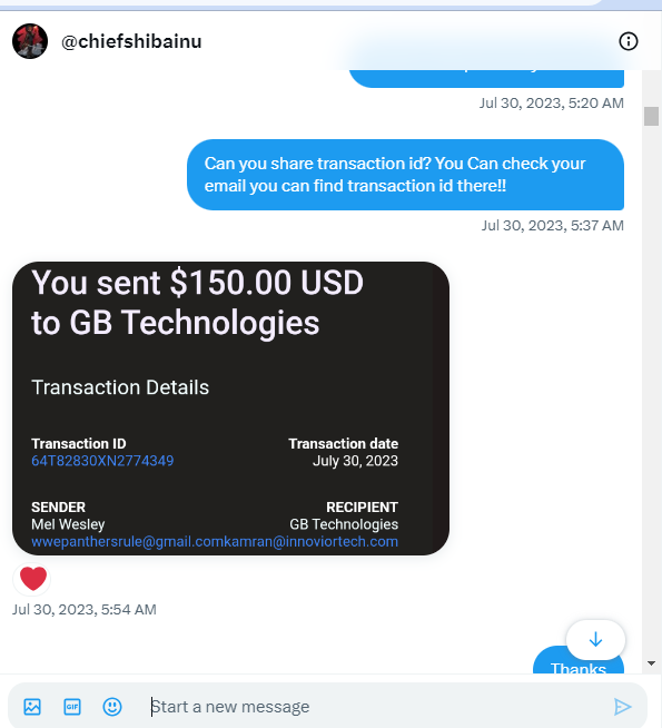 olivia_smith102's tweet photo. please report this person @chiefshibainu i have delivered him work the total deal was $750 and he pay me $150 as an upfront remaining amount he's not paying also he approved the work and now he's not giving me response proof are shown below https://t.co/c67XAZr5UL