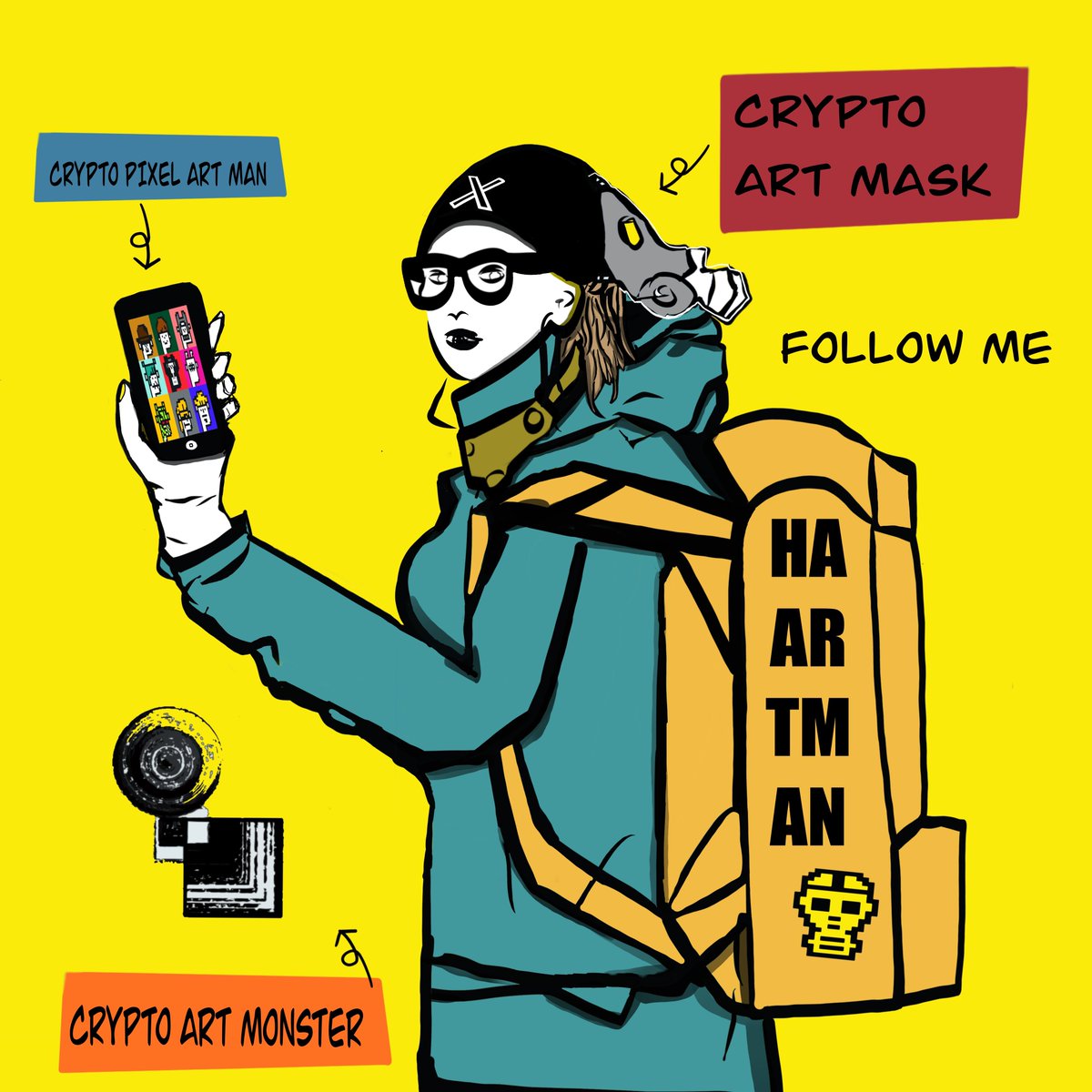 THE_HAARTMAN's tweet photo. ãHAARTMAN ART COLLECTIONã
âïž+MASK
âïž+PIXEL
âïž+MONSTER
å€çš®å€æ§&é²åãšå€åã®éäžðš
æ¡æ£&ãã©ããŒãããããé¡ãããŸã ð«¶
#NFT #HAARTMAN #BrandedFeatures https://t.co/iZPJozJNFr