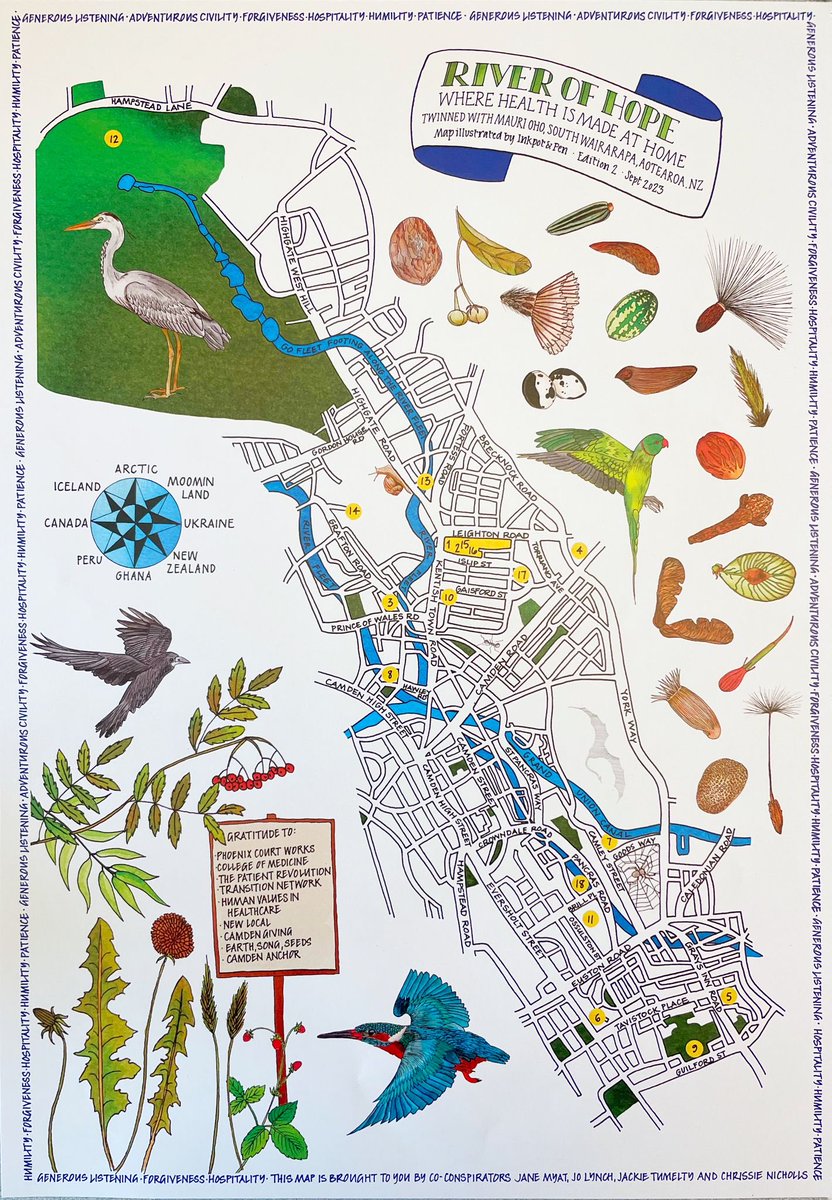 Our River of Hope map is here 😍 come and join us on Sat 9th Sept 2 till 5pm in The Listening Space for our River of Hope party ⁦⁦<a href="/the_cavershamGP/">The Caversham Group Practice</a>⁩ ⁦<a href="/CCA_Camden/">Castlehaven Community Association</a>⁩   <a href="/CamdenCouncil/">Camden Council</a> ⁦<a href="/CollegeofMed/">College of Medicine</a>⁩ ⁦<a href="/openhouselondon/">Open House Festival</a>⁩ ⁦<a href="/SP_LDN/">London Social Prescribing 🧡</a>⁩ ⁦<a href="/ThinkDoCamden/">Think & Do</a>⁩
