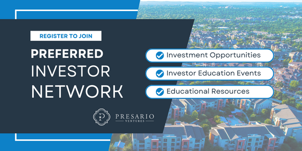 presario_info's tweet image. Join Presario's Preferred Investor Network Today!
hubs.li/Q01-Ckc-0

#VIPInvestors #PreferredInvestorNetwork #CREInvestmentOpportunities #InvestorEducation #PresarioVentures