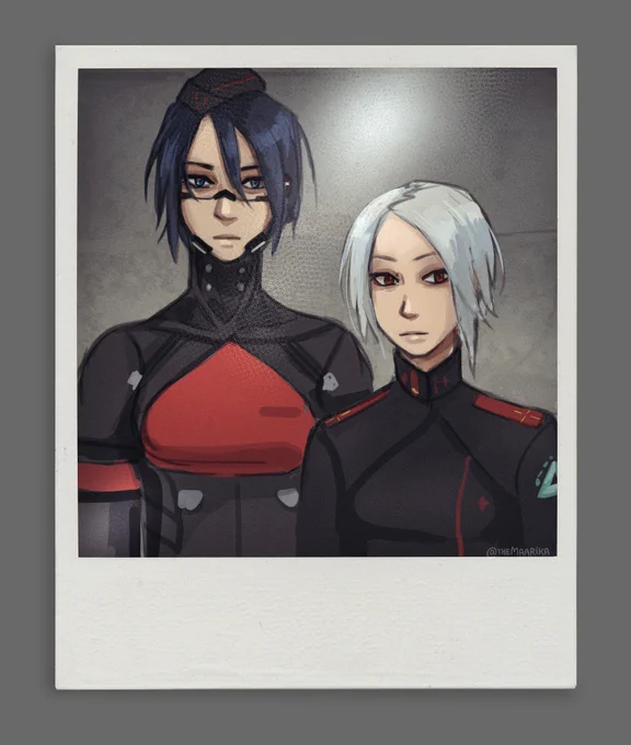 my first and my latest Signalis fanart couldn't be more different 
