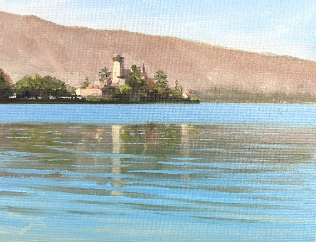 My finished painting from todays plein air painting adventure in Annecy in the French Alps. Oil on board (11” x 14”) @mhoilpaints @AandImagazine @The_SAA @PleinAirMag @jacksons_art @artpublishing @rosemaryandco @newenglishart @ParkerHarrisCo #pleinair #annecy #chateaudeduingt