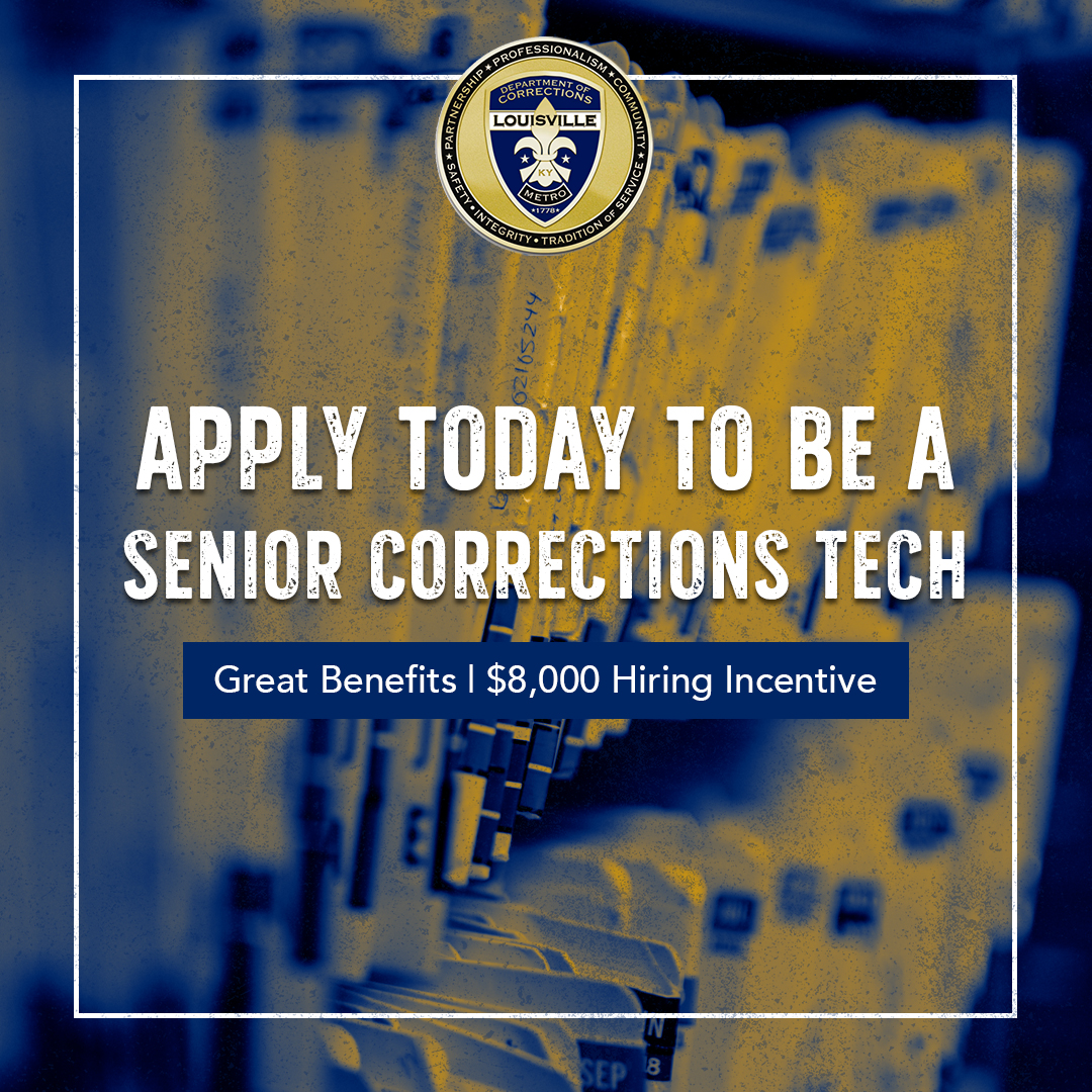 If you have an eye for organization, check out a career as a Senior Corrections Tech! 

With a bright future ahead and a generous hiring incentive, this could be your next move.

Apply now: lmdcjobs.com 

#Corrections CareerInCorrections #CorrectionsTech