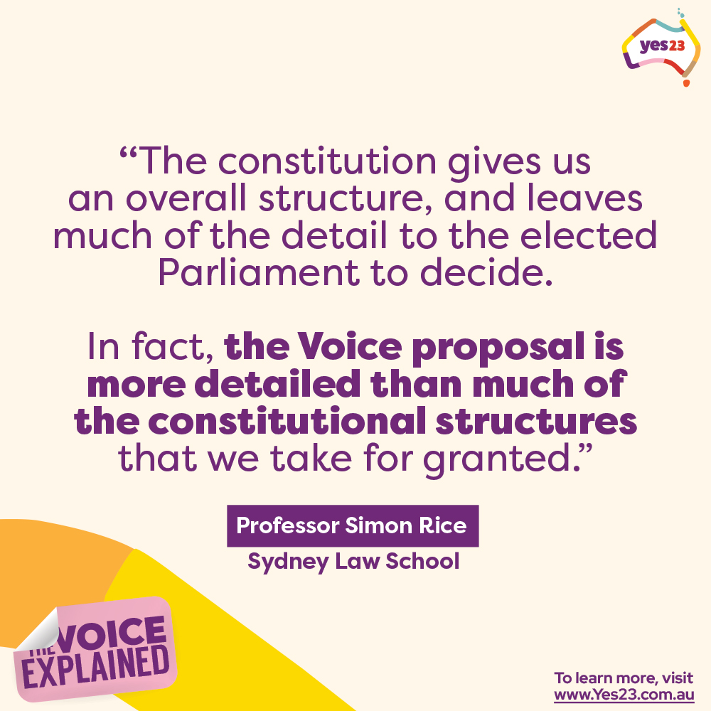 yes23au's tweet photo. The Voice is a simple idea that came directly from Aboriginal and Torres Strait Islander people. 

#yes23 https://t.co/lbQ3kVuRz2