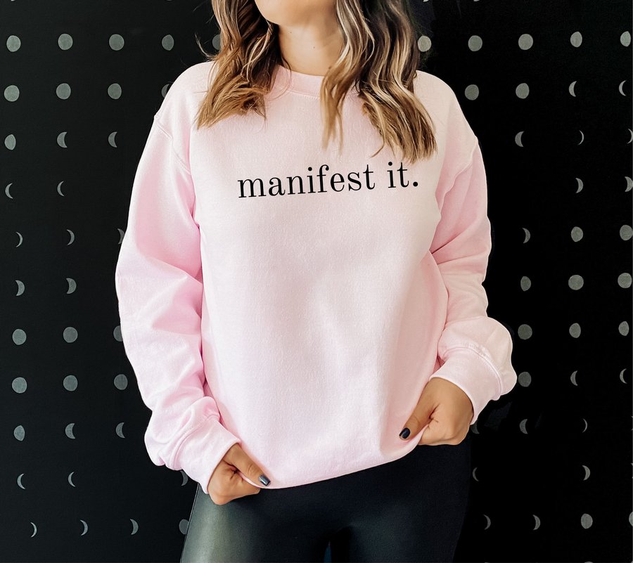 MrsPurplicous's tweet photo. Manifest It Crewneck Sweatshirt

Get ready to MANIFEST IT with our brand new sweatshirts designed in house!

Available in black, white and pink!

Sizes S-3XL.

https://t.co/dp0NxysmhO https://t.co/gjlcp3UzXz