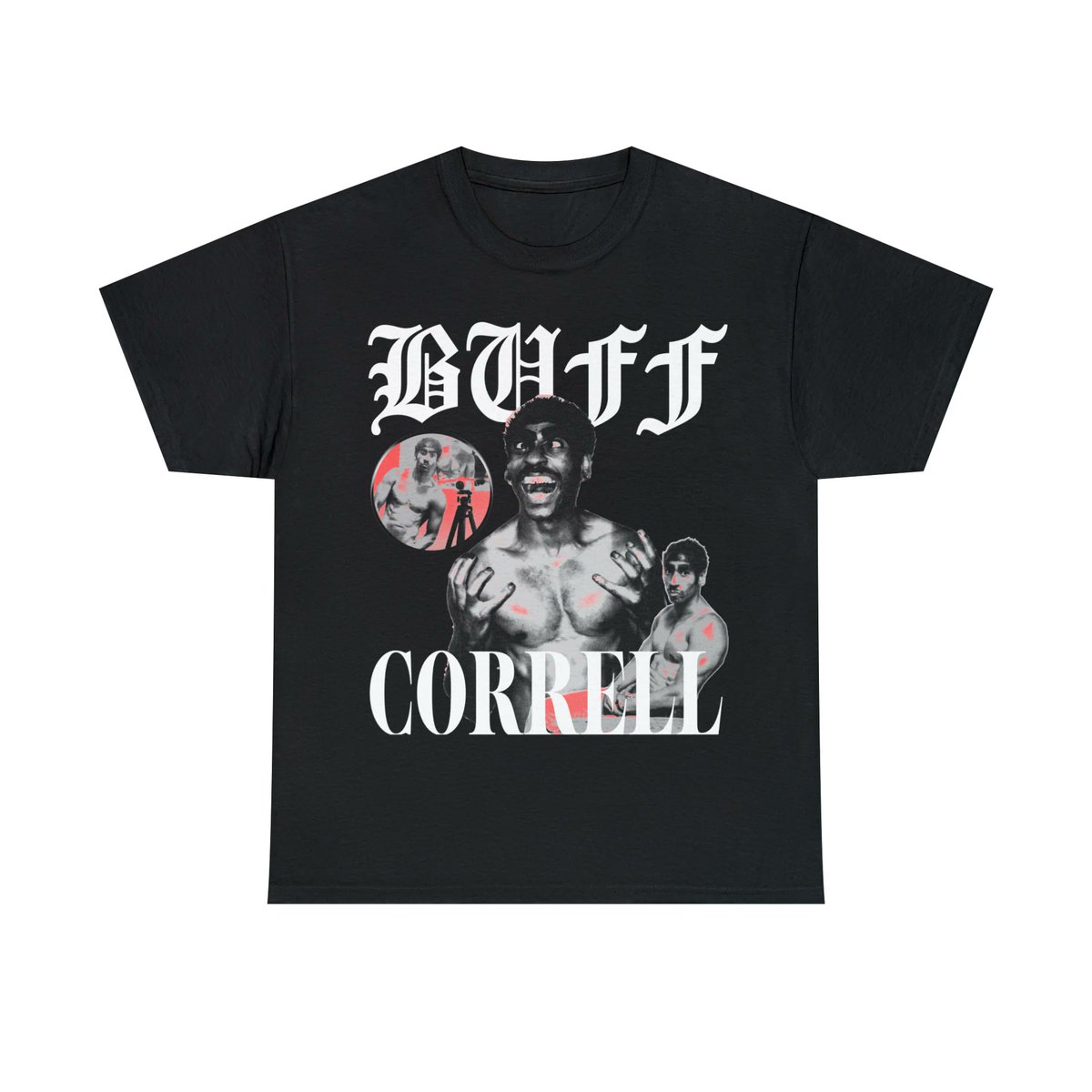 OfficialShoppe's tweet photo. Official Shoppe &amp; @CORRELLB2 present  OFFICIAL BUFF CORRELL MERCHANDISE!

Buff Correll, world-renown singer, dancer, &amp; entertainer, has brought us all so much joy. 

Proceeds from every shirt are split with Buff Correll to continue to support his artistry. https://t.co/wvVThPnhwk https://t.co/dv4mXJiSfi