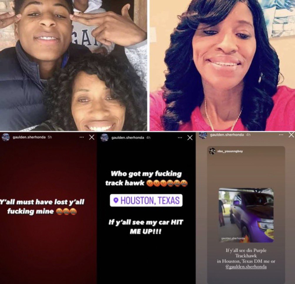 SaycheeseDGTL's tweet photo. NBA Youngboy’s mom got her Trackhawk stolen in Houston, Texas… &amp; kids were seen driving around in it https://t.co/9ukm9teCq0