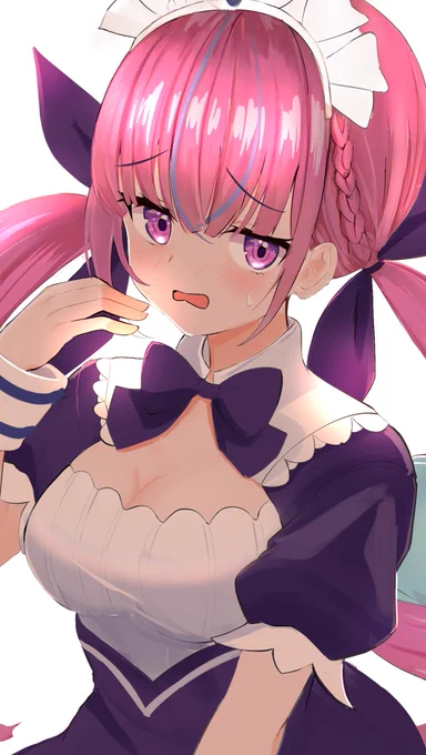 #あくあーと朝にちょっとずつ描いてたあくあちゃん 