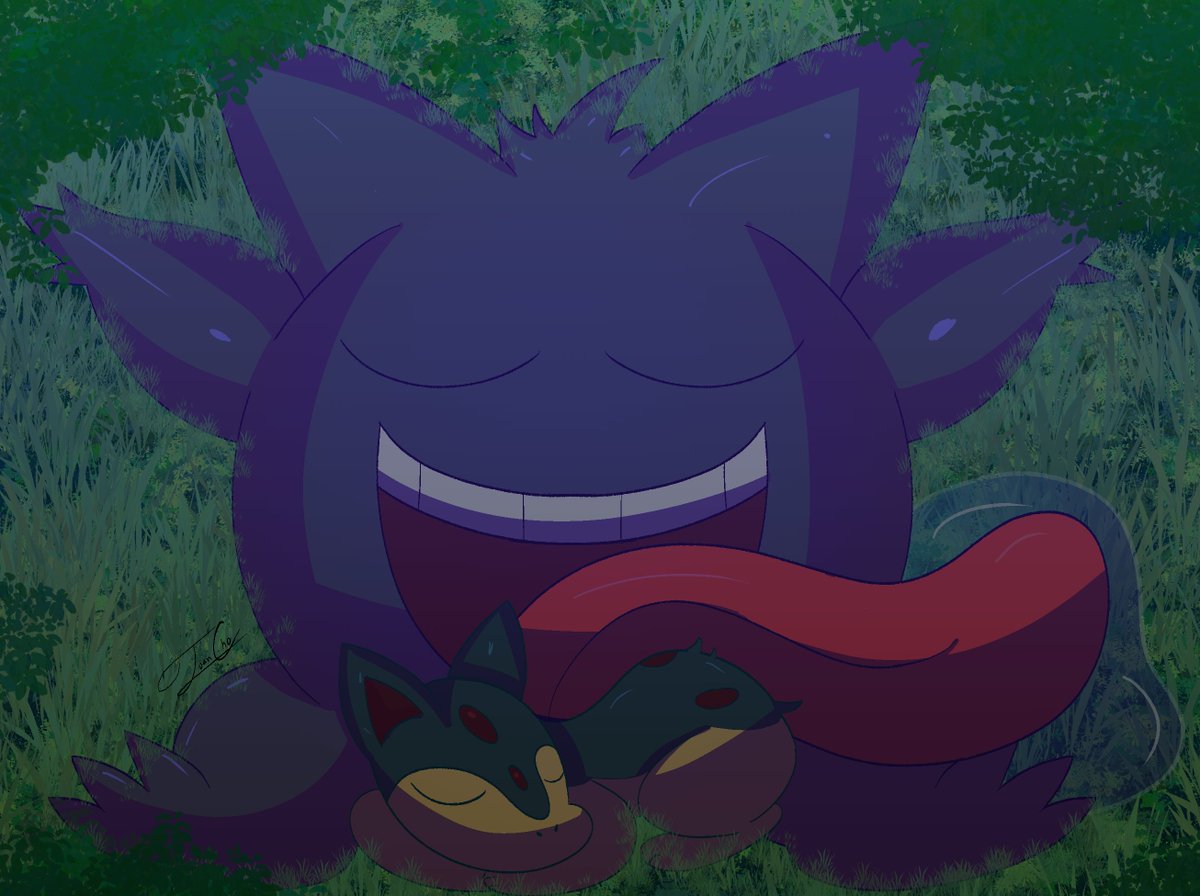 Shiny Mega Gengar Illustration — Weasyl