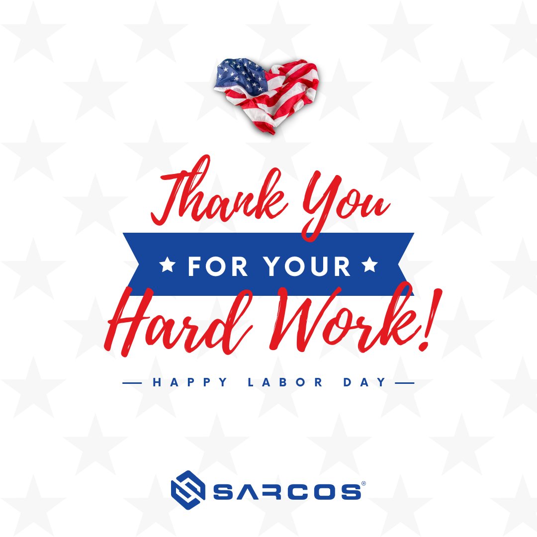 On this Labor Day, we want to extend our appreciation to the entire Sarcos team. Together, you’ve all made this company what it is today, and we couldn’t be more optimistic for what lies ahead. Happy Labor Day!

#Sarcos #Robotics #LaborDay